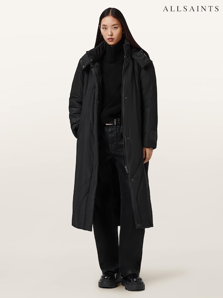 AllSaints Black Winnie Puffer Coat (G54949) | €484