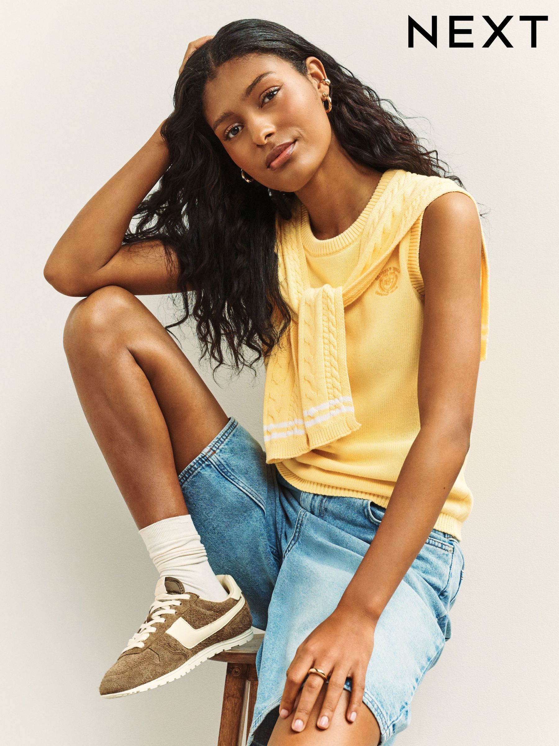 ニット/セーター UND RENEE VELOUR COLLAR KNIT Women's Jumpers | Cable Knit Jumpers | Next Romania