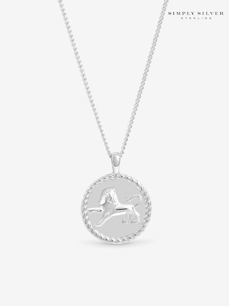 Simply Silver 925 Sterling Silver Zodiac Pendant - Leo (G55549) | €59