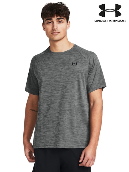 Under Armour Grey Tech Textured T-Shirt (G55734) | 148 QAR