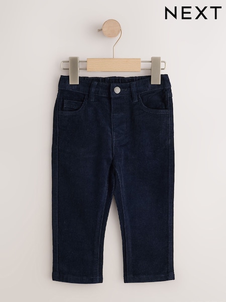 Navy - Corduroy Trousers (3mths-7yrs)