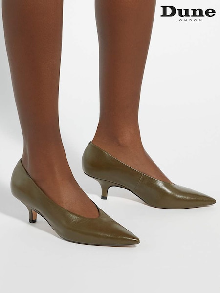 Dune London Green Audio Court Shoes (G56000) | €126