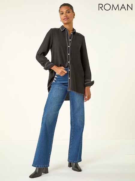 Roman Blue Buttoned Pocket Denim Trousers (G56071) | €89