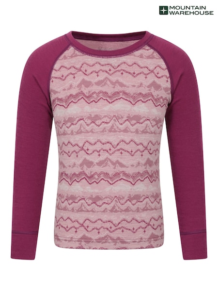 وردي - Mountain Warehouse Jacquard Merino Base Layer Set (G56560) | ‏218 ر.ق.