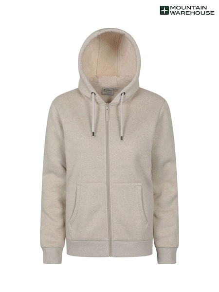 Mountain Warehouse Cream Dalton  Sherpa Lined Hoodie (G56588) | €69