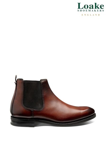 Loake Waxy Plain Derby Brown Shoes (G56854) | €409