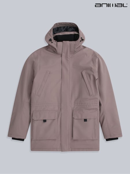Animal Brown Jesper Parka Jacket (G57052) | €168