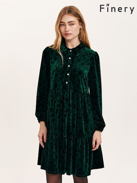 Finery Green Rosanna Dress (G57108) | R$ 585