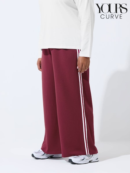 Yours Curve Red Limited Tape Trousers (G57429) | €50