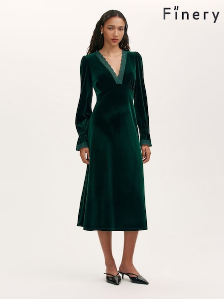 Finery Green Louise Dress (G57444) | R$ 680