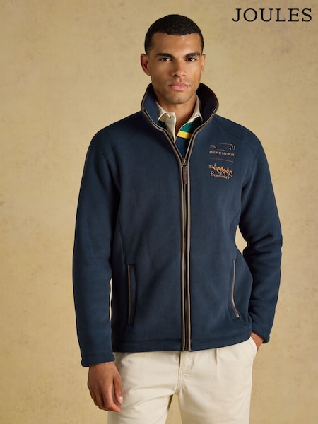 해군 - Regular Joules Official Burghley Heritage Zip Through Fleece