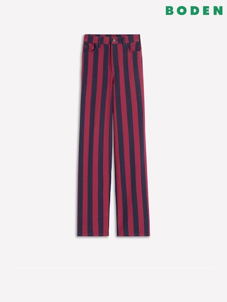 Boden Red High Rise Column Leg Jeans (G58506) | €152