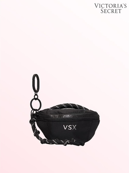 Black - Victoria's Secret Belt Bag Keyring