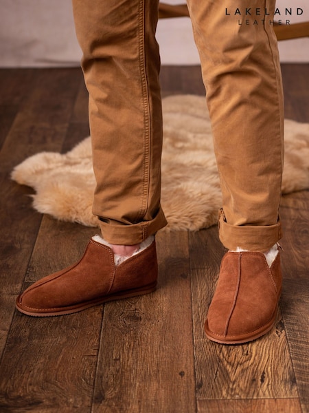Marrón tostado - Lakeland Leather Mens Slipper Boots (G58854) | 140 €