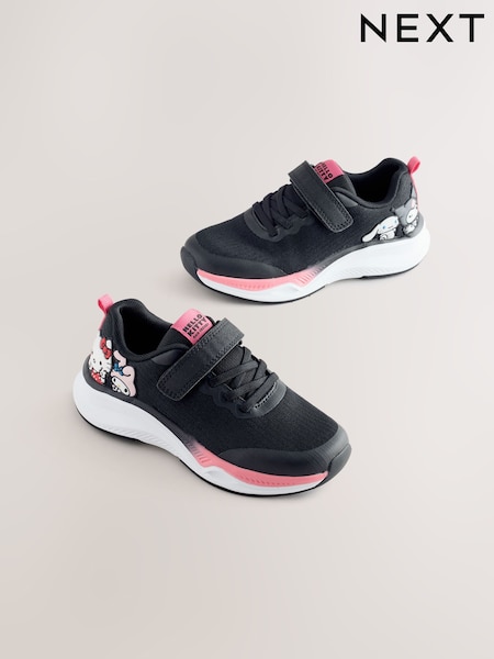 Black - Hello Kitty & Friends Elastic Lace Up Trainers