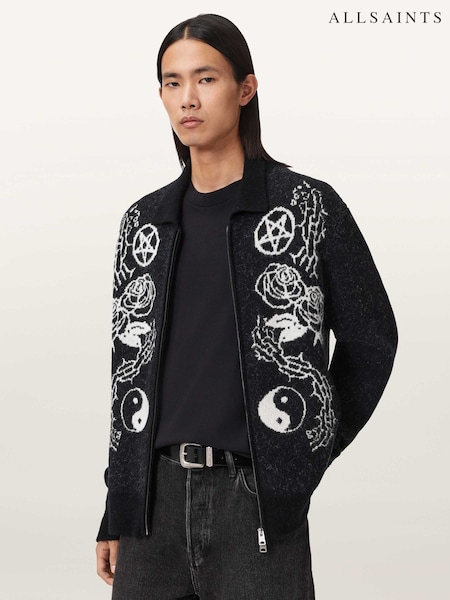AllSaints Black Warner Cardigan (G59016) | €237.50