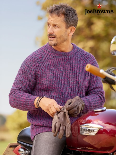 Joe Browns Purple Chunky Rib Knit Jumper (G59311) | €57