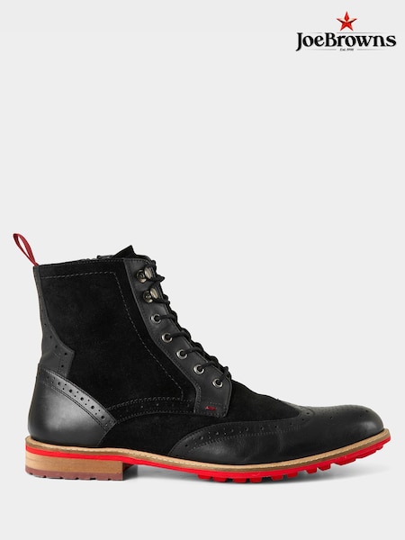Joe Browns Black Sole And Laced Leather Boots (G59323) | €127