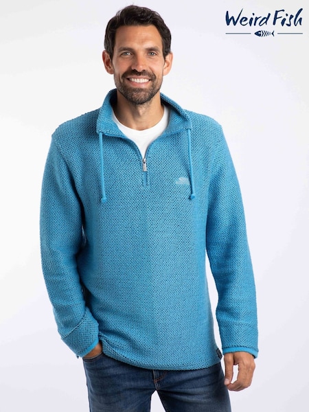 Azul - Weird Fish Cruiser 1/4 Zip Macaroni Fleece (G59442) | 106 €