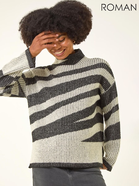 Roman Abstract Stripe Knit Jumper (G59753) | 80 €