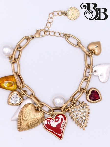 Bibi Bijoux Gold Tone Mixed Heart Bracelet (G60055) | €37