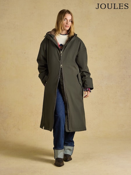 Green - Coverall Oversized Fleece Lined Waterproof Coat