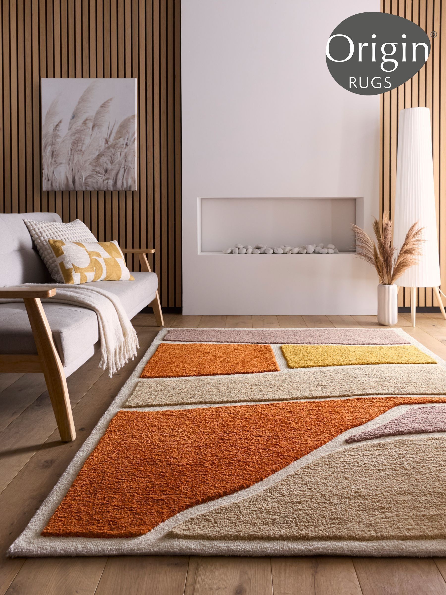 Buy Home Childrens Room Origin Rugs Orange Online | Next USA