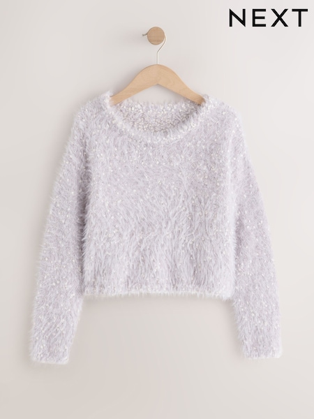 Grey - Fluffy Jumper (3-16yrs)