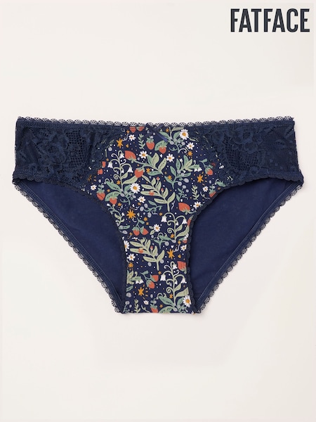Verde - Fatface Wild Strawberry Classic Knickers