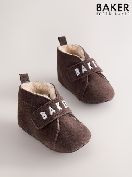 Chocolate Brown - Baker By Ted Baker Slipper Boots Padders
