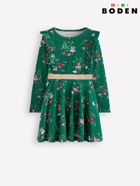 Boden Green Cora Twirly Jersey Dress (G60989) | €45 - €54