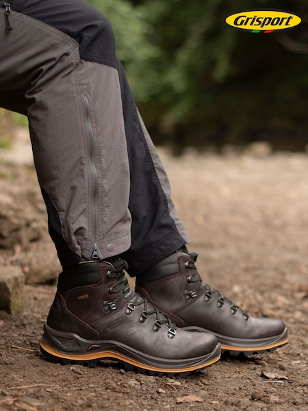 Grisport Aztec Wide Fit Walking Brown Boots (G60998) | AZN 399