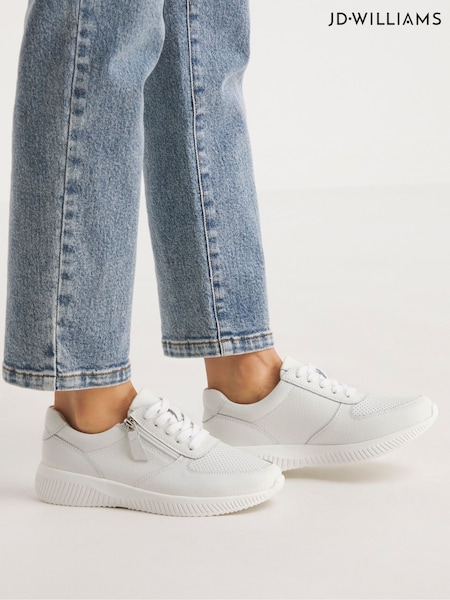 JD Williams Heavenly Soles By Leather Lace Up Side Zip Shoes (G61053) | € 59