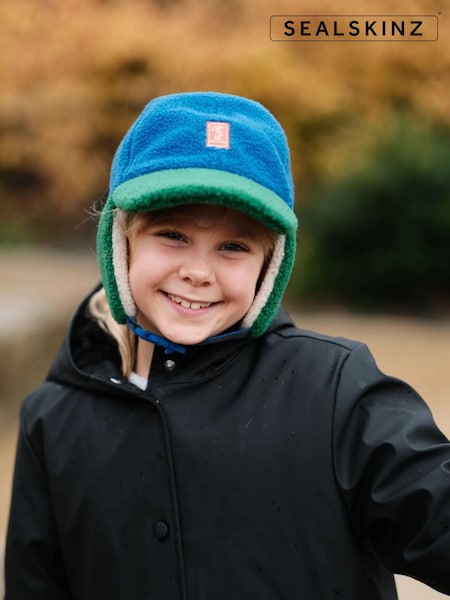 Sealskinz Blue Peterstone Waterproof Extreme Cold Weather Sherpa Fleece Hat (G61141) | €42