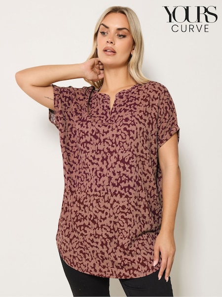 Yours Curve Abstract Notch Neck Top (G61197) | ‏125 ر.ق.