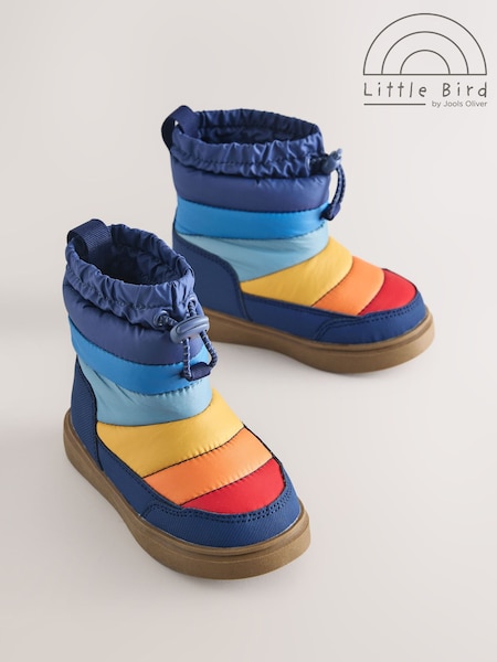 Navy - Little Bird By Jools Oliver Rainbow Waterproof Snowboots