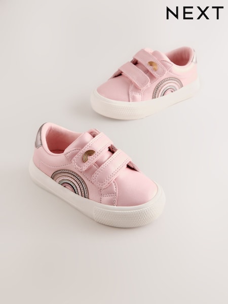 Rosa metálico - Zapatillas deportivas con cierre táctil