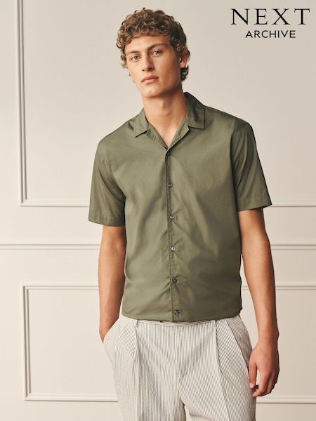 Zaļš - Regular Fit Cotton Long Sleeve Archive Collection Shirt
