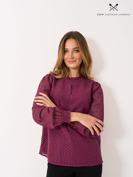 Crew Clothing Grey Iris Blouse (G62039) | €87