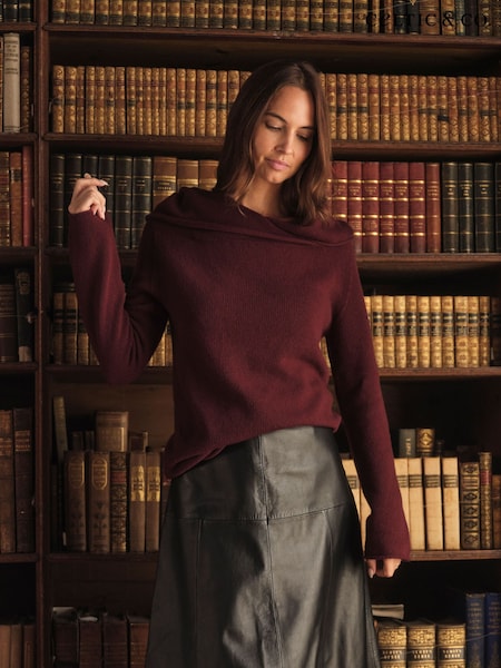 Celtic & Co. Red Collared Slouch Jumper (G62040) | €185