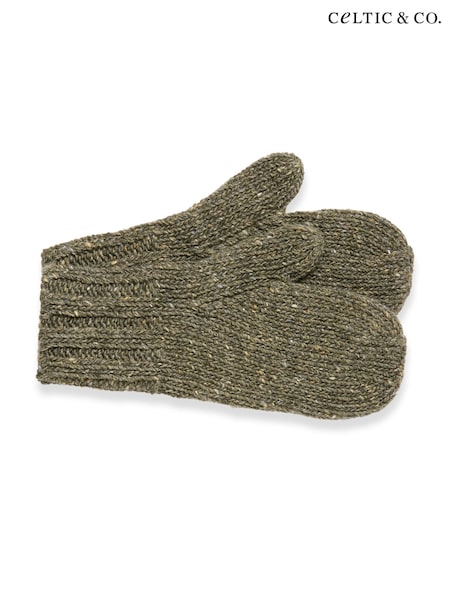 Celtic & Co. Green Donegal Mittens (G62046) | €51