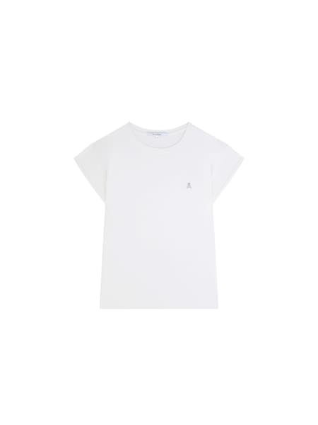 Scalpers White Embroidered Skull Basic T-Shirt (G62065) | €61