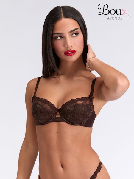 Boux Avenue Brown Callie Lace Bra (G62185) | €54