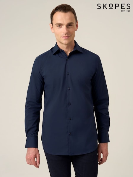 أزرق - Skopes Ultimate Comfort Formal Shirt (G62270) | ‏182 ر.ق.