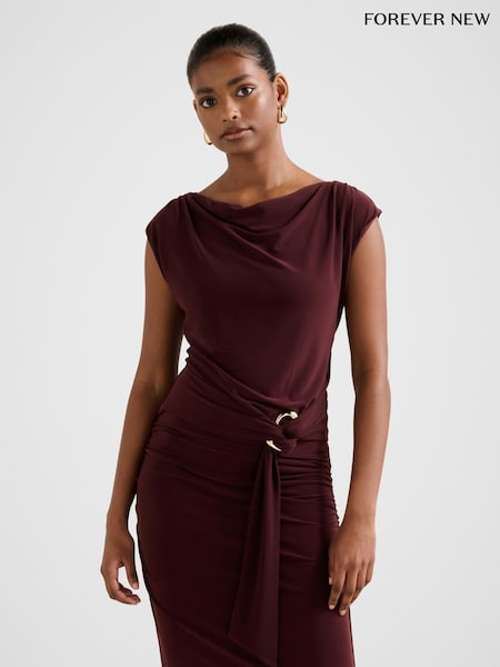 Forever New Purple Jazelle Petite Hardware Detail Dress (G62319) | €64