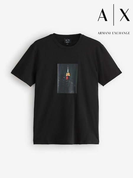 Armani Exchange NYC Black T-Shirt (G62356) | 312 QAR