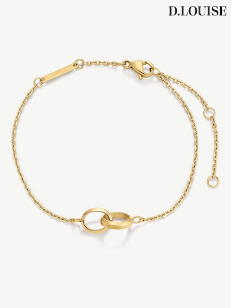 D.Louise Gold Tone Waterproof Linked Bracelet (G62573) | €69