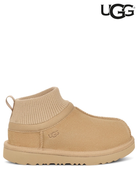 UGG Cream Toddler Classic Ultra Stretch Cuff Slippers (G62625) | €89