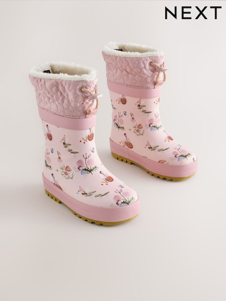 Pink Fairy - Thinsulate Lined Cuff Wellies