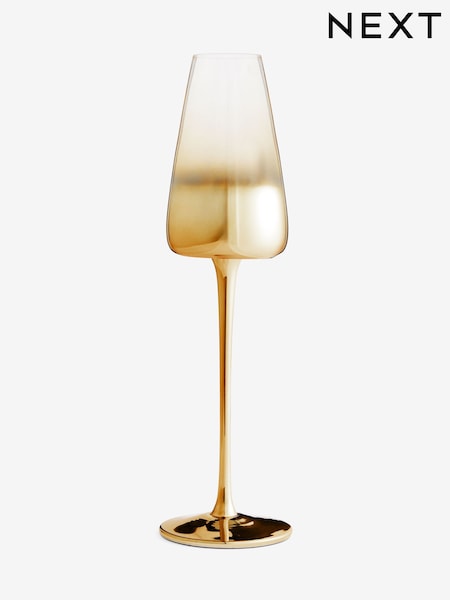Set Of 4 Tapered Champagne Flutes